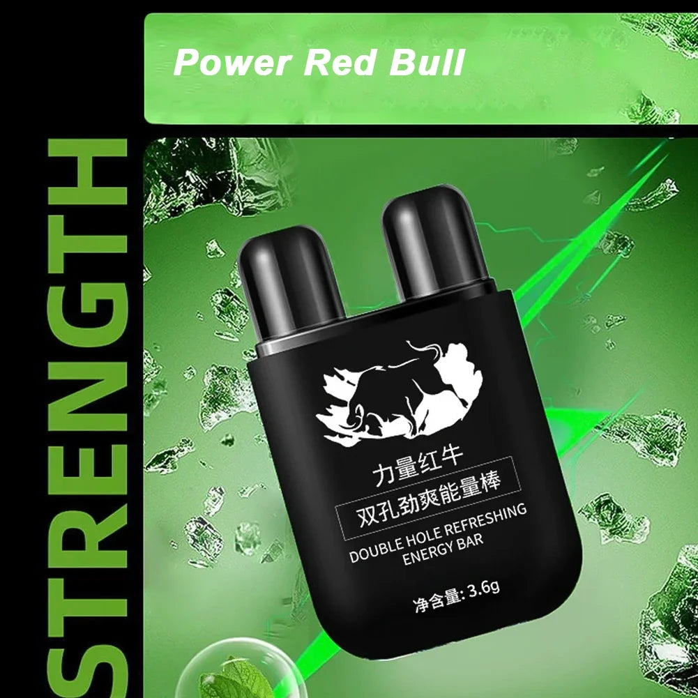 Barre d'énergie énergisante à Double trou, inhalateur Nasal d'aromathérapie, bâton d'aromathérapie, parfum stimulant