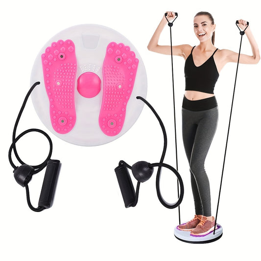 🌀 Planche de Torsion Magnétique avec Corde de Traction – Fitness, Massage et Équilibre en un seul geste !