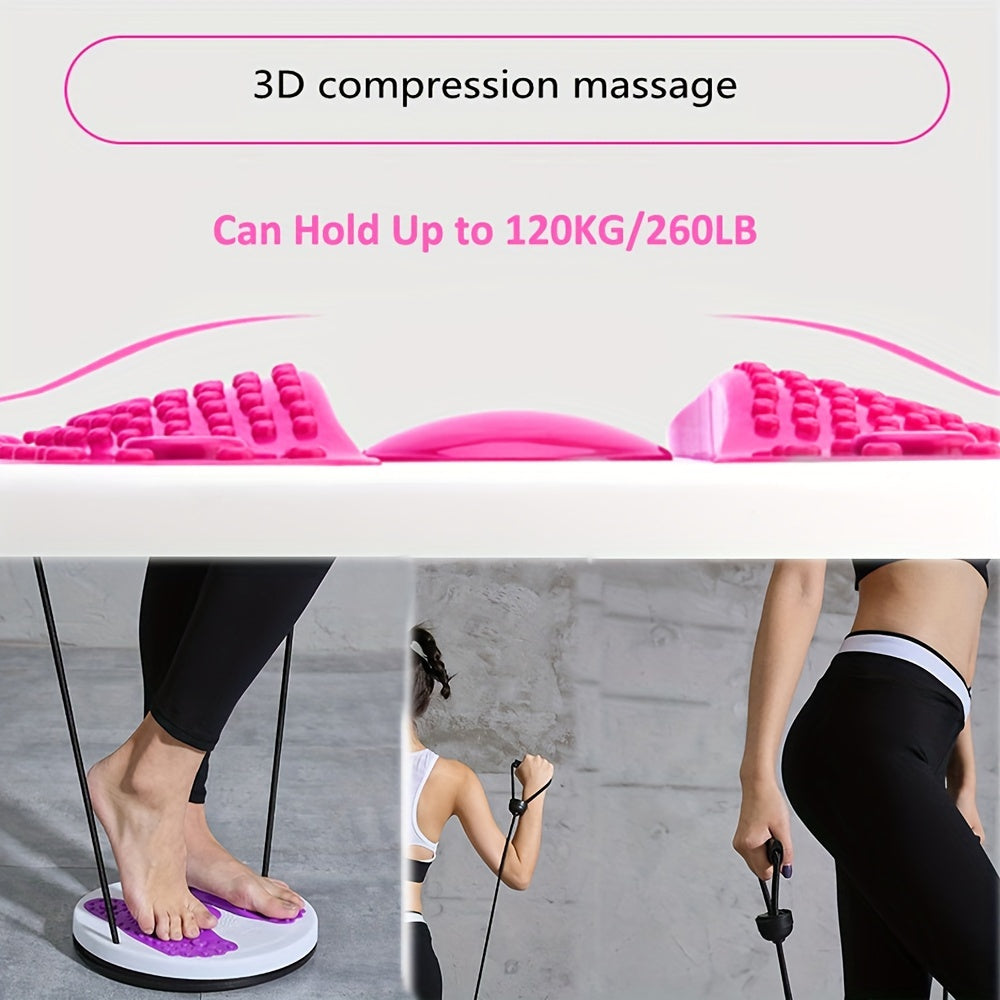 🌀 Planche de Torsion Magnétique avec Corde de Traction – Fitness, Massage et Équilibre en un seul geste !