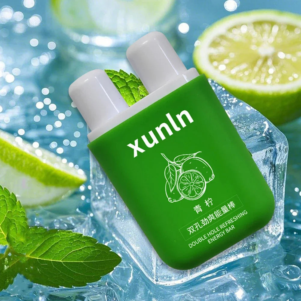 Barre d'énergie énergisante à Double trou, inhalateur Nasal d'aromathérapie, bâton d'aromathérapie, parfum stimulant