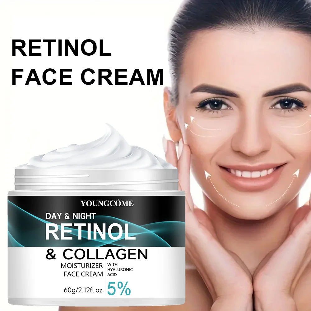 YOUNGCOME — Crème Rétinol & Collagène 30/60g : Fermeté, Éclat & Hydratation
