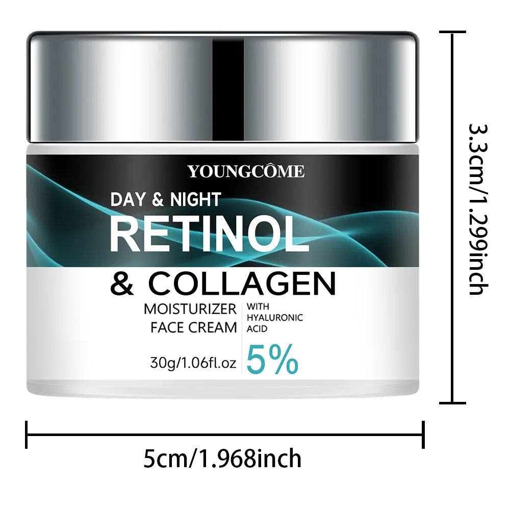 YOUNGCOME — Crème Rétinol & Collagène 30/60g : Fermeté, Éclat & Hydratation